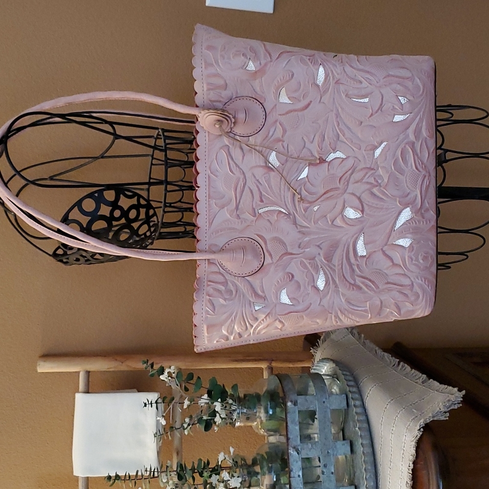 NWT Patricia Nash Burnished Tooled Tote